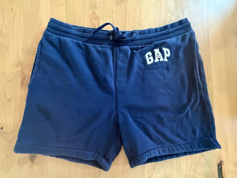 GAP Original Logo Navy Blue Drawstring Sweat Shorts
